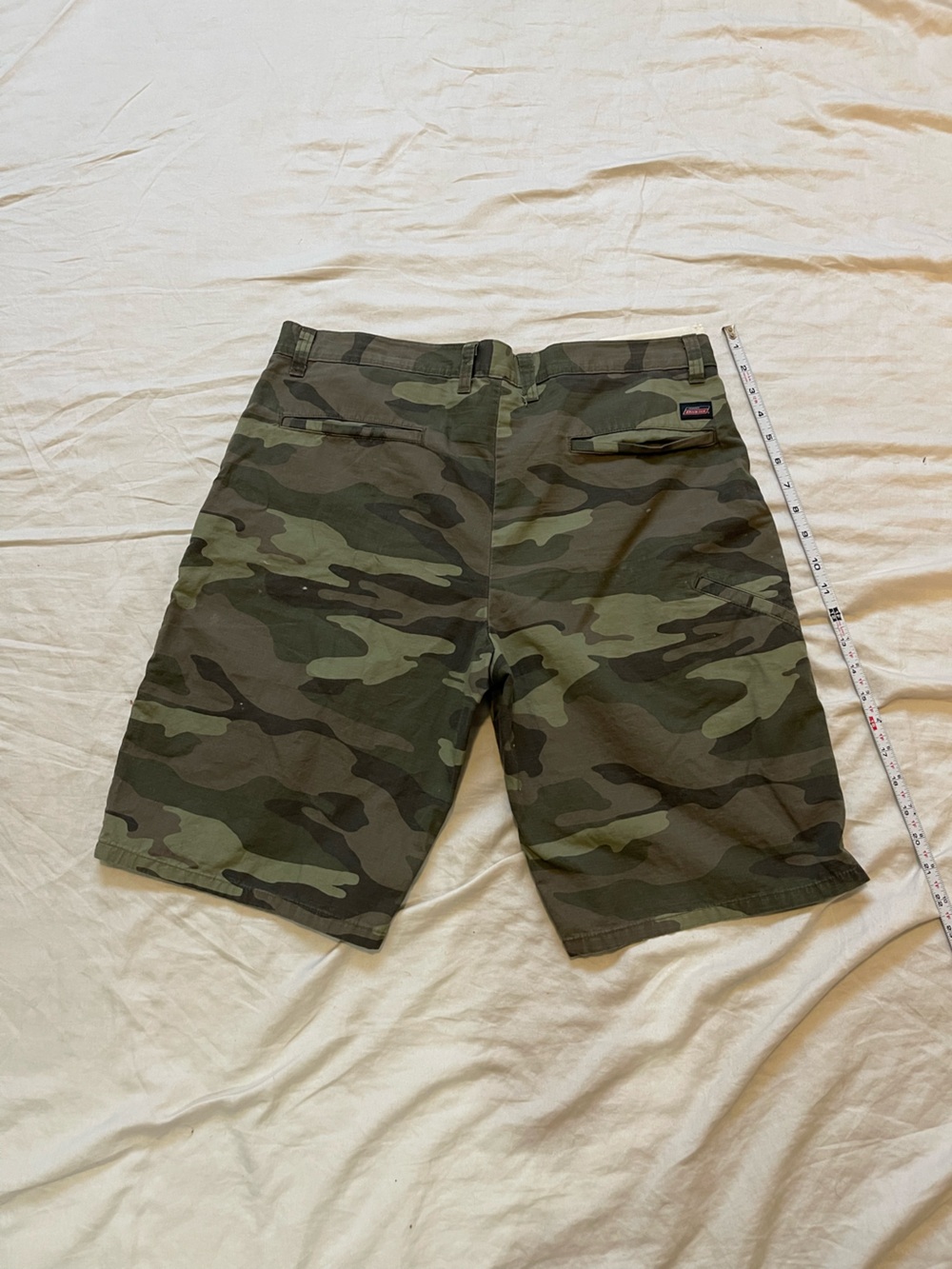 Dickies Men's Camouflage Cargo Shorts - Olive & Dark Green men’s 34